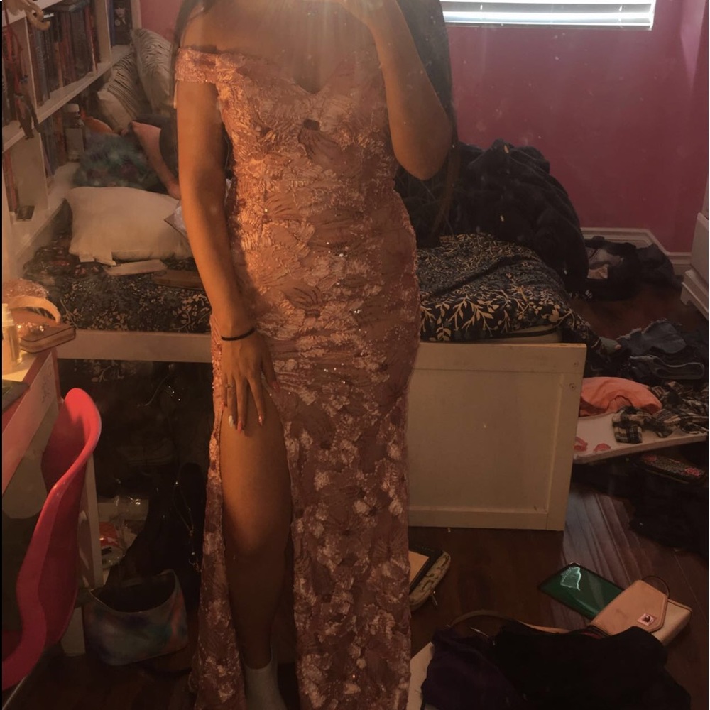 Pink formal dress